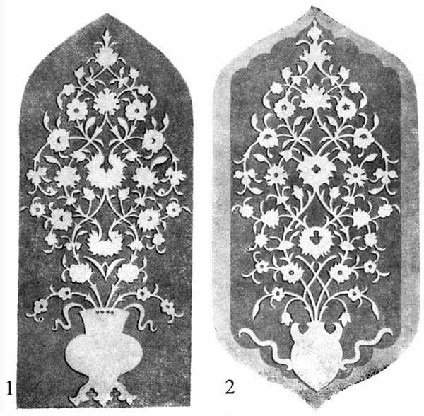 Резная орнаментика обратной стороны надгробий XVI в